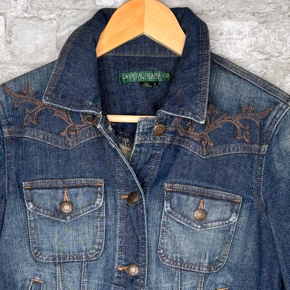 Ralph Lauren genuine VINTAGE Denim Jacket SZS
embroidered,embellished 98% Cotton - Picture 7 of 7